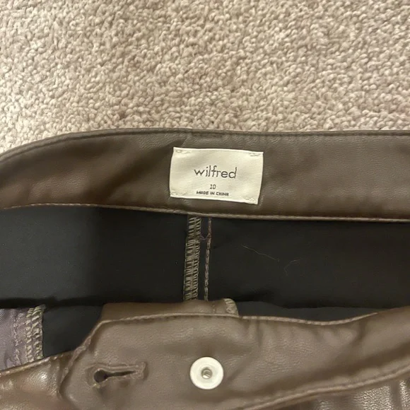 Wilfred Faux Leather Pants - Picture 2 of 2